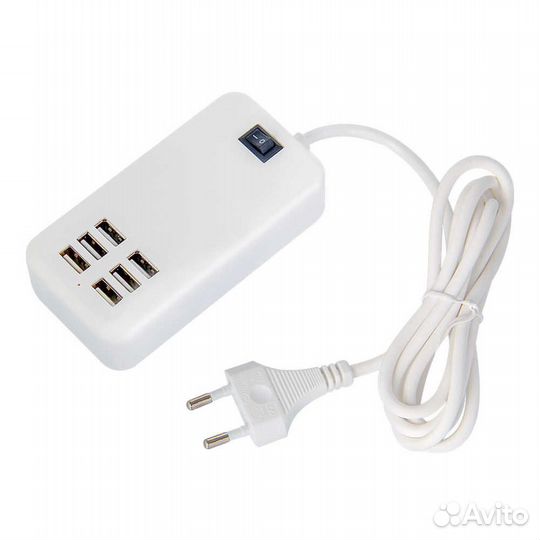 Зарядное устройство 6 USB-портов