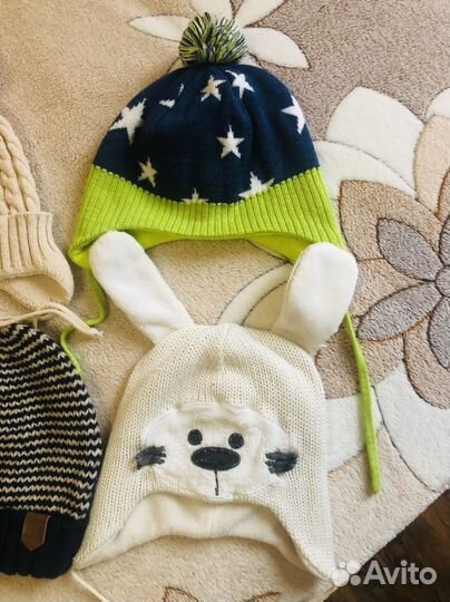 Шапки пакетом на мальчика 46-48