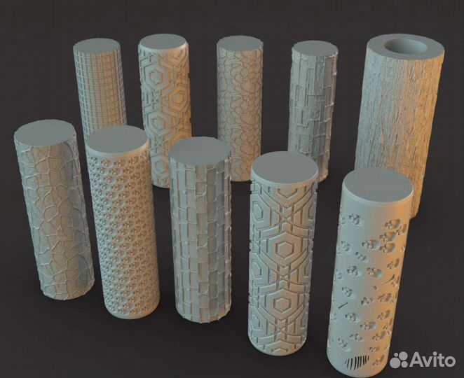 Ролик для создания текстуры. Textured rolling pin