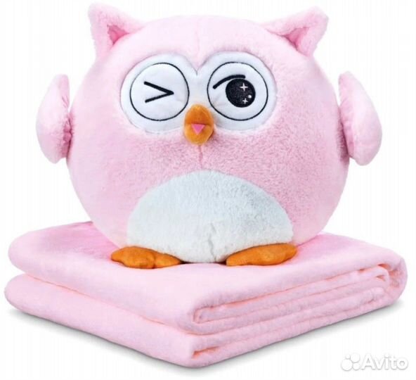 Игрушка Сова с пледом пушистым