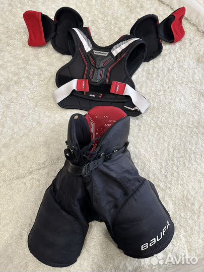 Хокеейные шорты и нагрудник YTH M