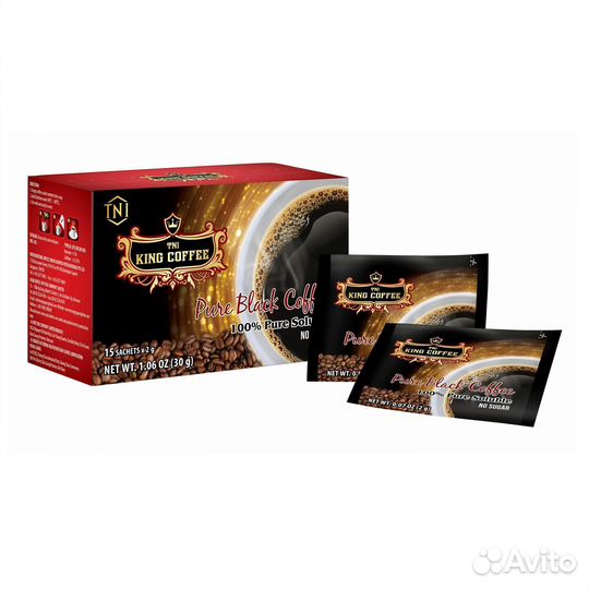 Вьетнамский растворимый чёрный кофе «King coffee»