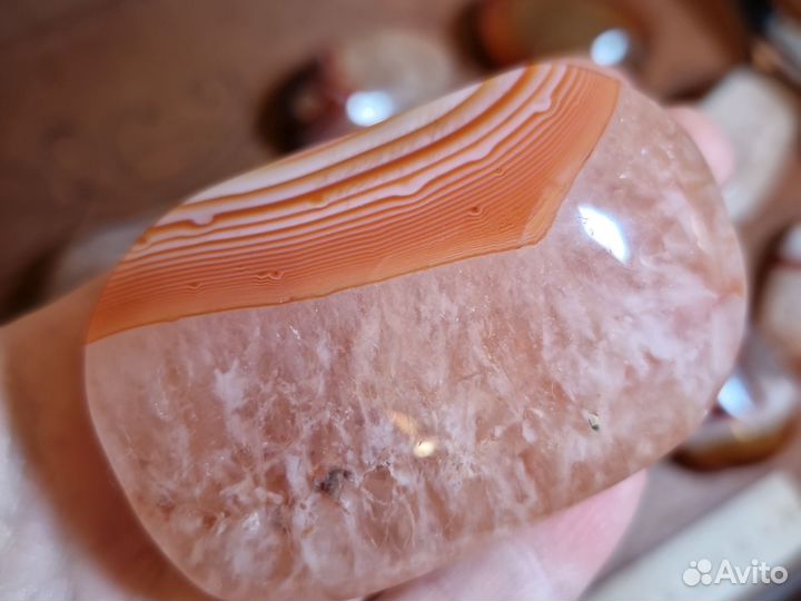 Сердолик, сардоникс, сердоликовый агат 72-73 мм