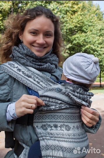 Эрго рюкзак adel elegance (растущий бэби) +накладк