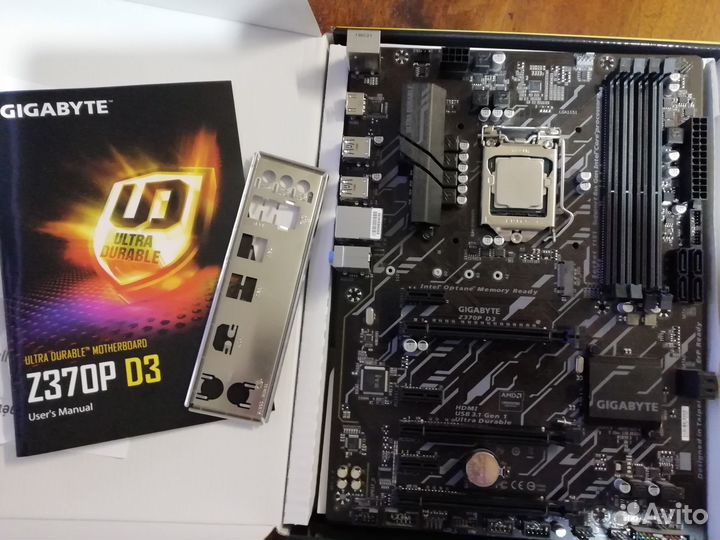 Gigabyte Z370P D3 и i3-8100