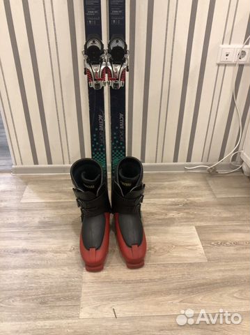 Горные лыжи с ботинками
