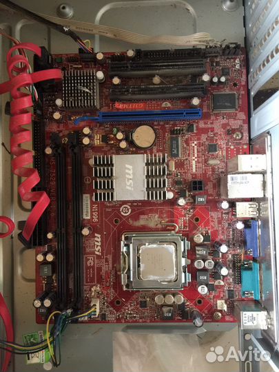 Материнская плата с процессором intel dual core