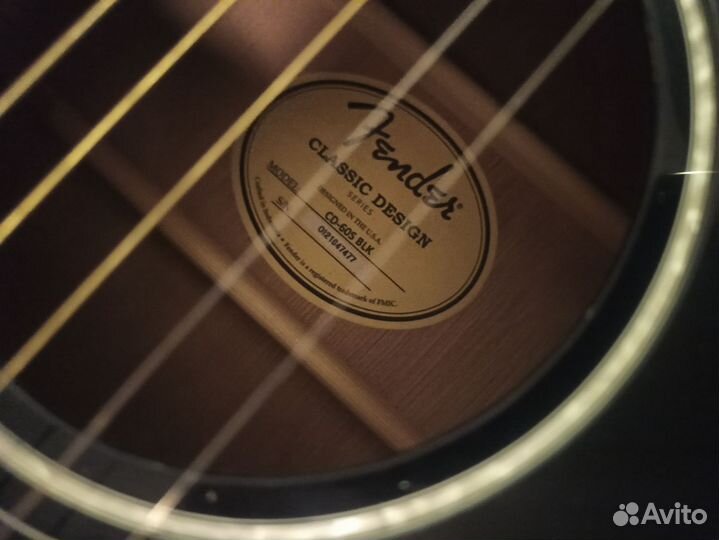 Гитара Fender CD-60S Black WN