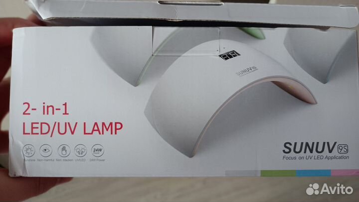 Лампа для сушки гель лака sunuv 9S