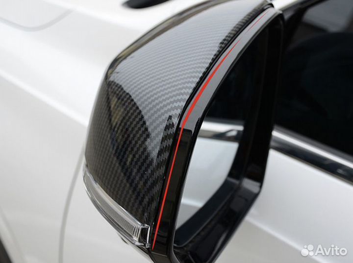 Накладки на зеркала Haval H6 / Хавал Н6 2021-2025 г.в carbon