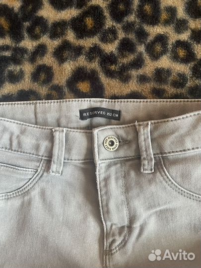 Джинсы серые для девочек