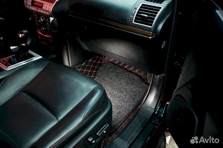 3D коврики из экокожи Alphard