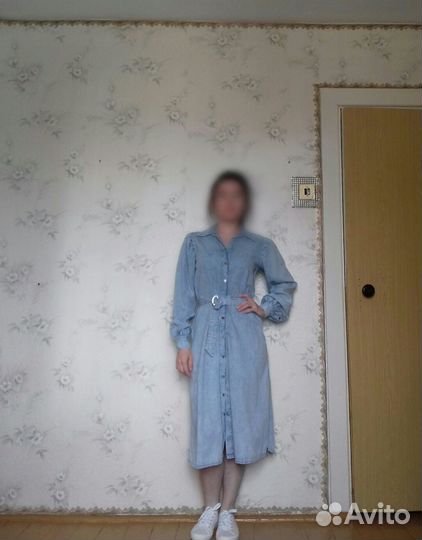 Платье-рубашка джинсовое h&m