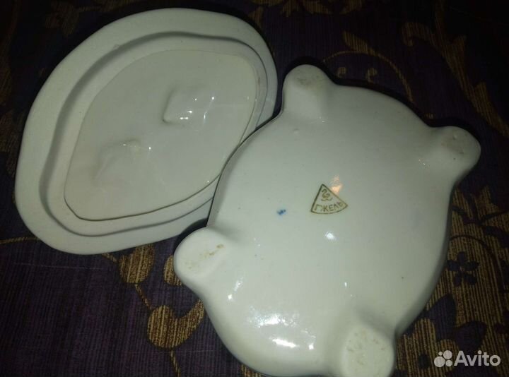 Сахарница гжель СССР