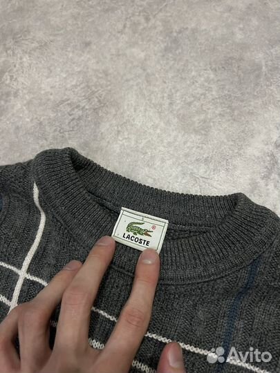 Оригинал Lacoste Vintage Свитер Из Шерсти