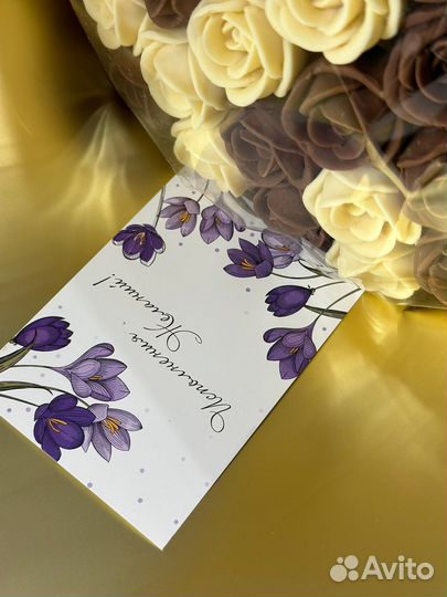 Цветы из шоколада на 8 марта