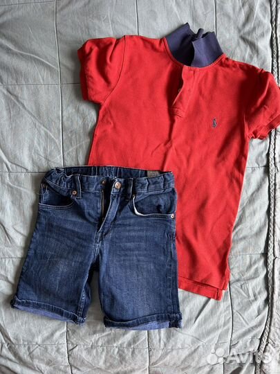 Поло ralph lauren и шорты hm