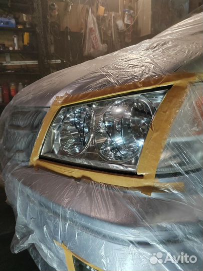 Лакировка фар автомобиля
