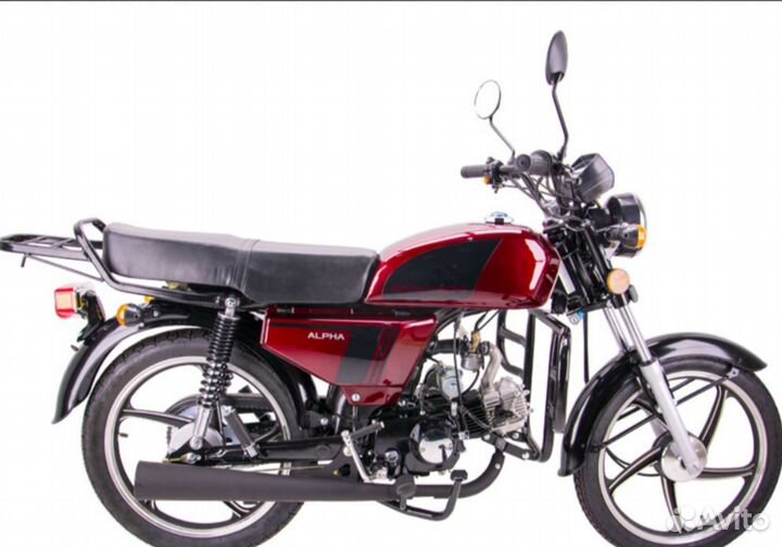 Мопед racer RC50-F alpha + цпг 110 см3 (бордовый)