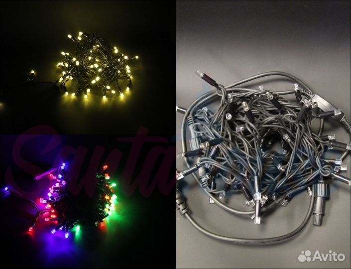 Гирлянда бахрома уличная