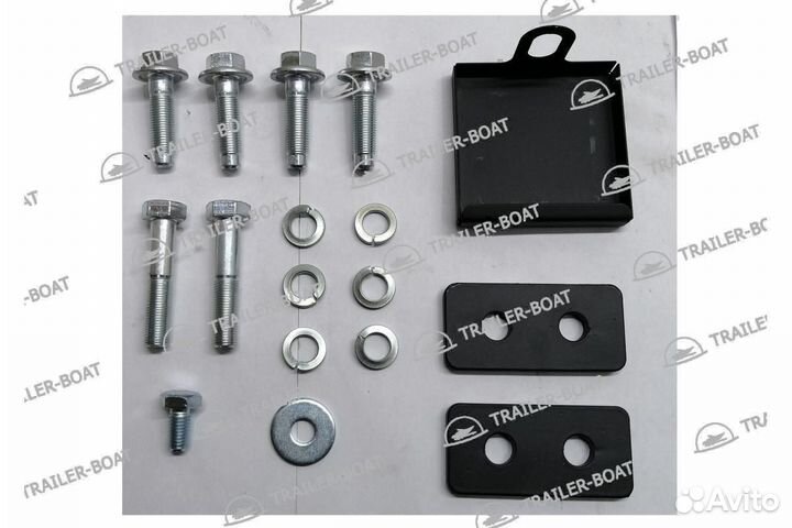 Фаркоп Toyota Land Cruiser Prado 120 02-09 с нерж. наклад. под квадрат, 50мм 44752