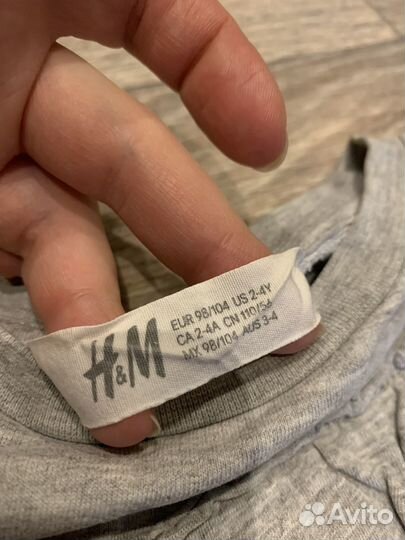 Свитшот для девочки 98/104 H&M