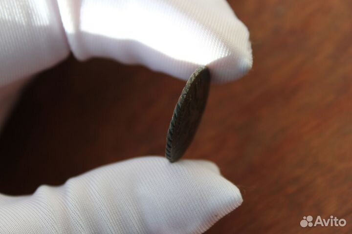 Полушка 1731 рельеф Анна Иоанновна Москва в Твери