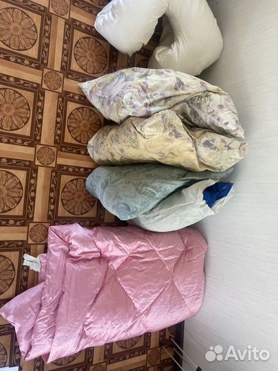 Подушка пуховая, одеяло пуховое