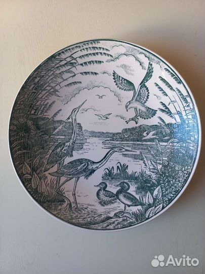 Настенная тарелка декоративная Птицы зик Конаково