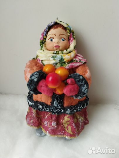 Ватные елочные игрушки