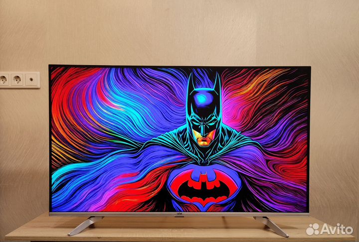 Безрамочный Android TV Wi-Fi голос 109см