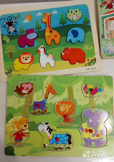 Пазлы вкладыши пакетом