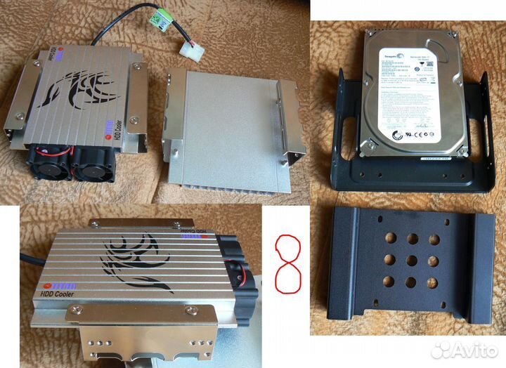 Кабели, планки, звук, видео AGP, контроллеры, DVD