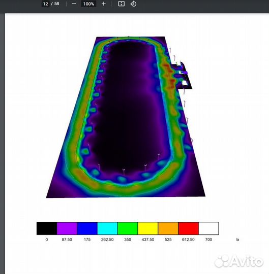 Расчёт освещенности Светотехника \Освещение\Dialux