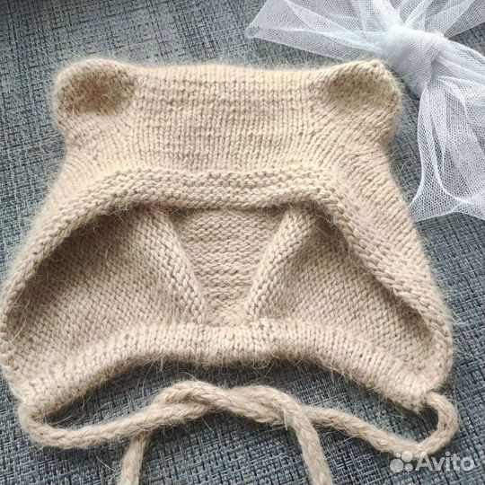 Шапка чепчик с ушками