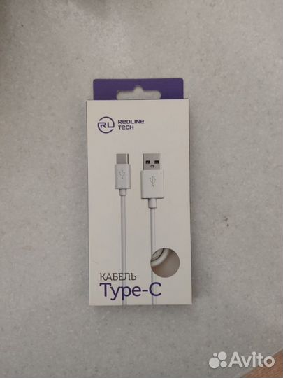Кабель USB Type c white 1м