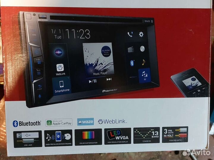 Магнитола pioner AVH-Z2200BT