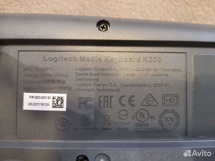 Клавиатура Logitech k200