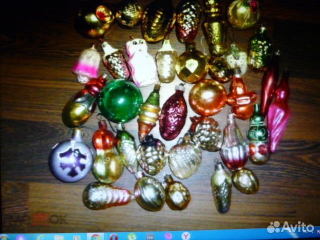 Набор игрушек для нового года 35 штук СССР (6 )