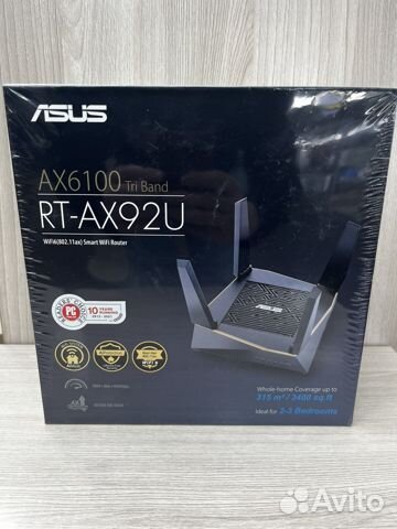 Wifi роутер asus rt-ax92u купить в Санкт-Петербурге | Электроника | Авито