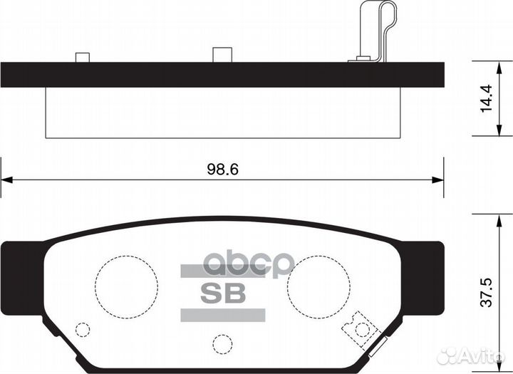 Колодки тормозные дисковые SP2105R Sangsin brake