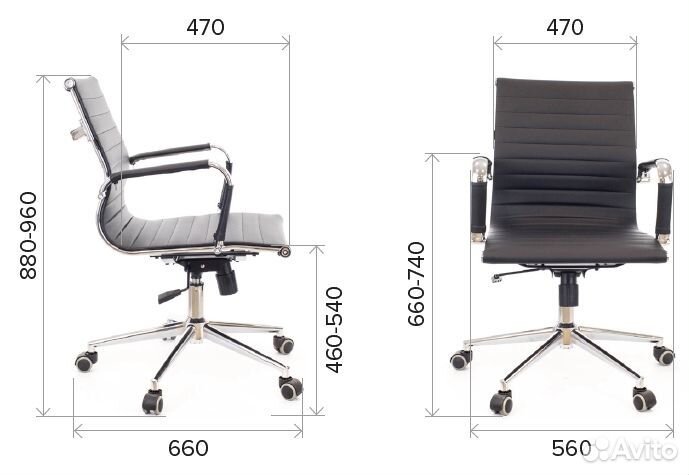 Кресло компьютерное Everprof Leo Black T