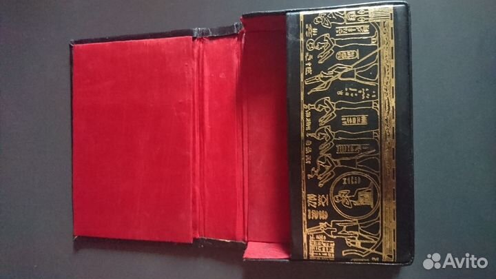 Антикварный кожаный держатель для карт