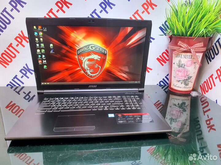 Игровой ноутбук MSI core i7 7700HQ