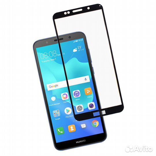 Защитное стекло на Huawei Y5 prime 2018