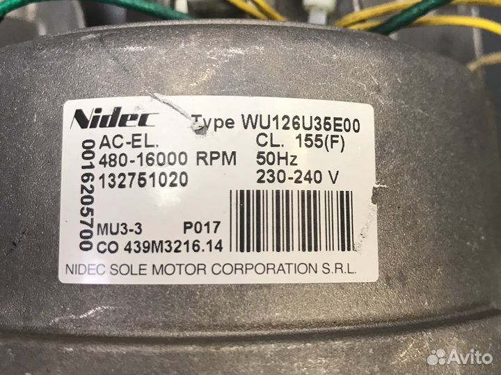 Мотор стиральной машины, колодка клемм 6+0