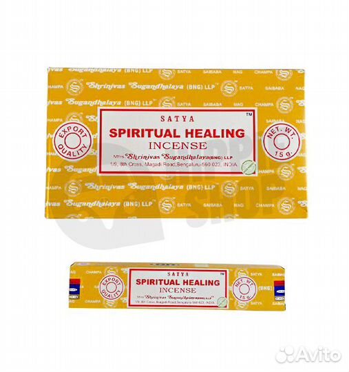 Благовония Satya Spiritual healing 15 гр