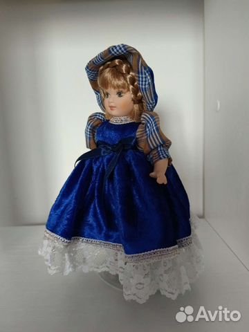 Кукла керамическая на подставке