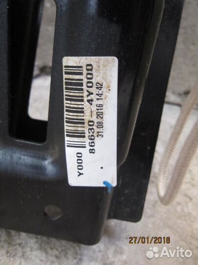 Усилитель заднего бампера киа рио III 2016