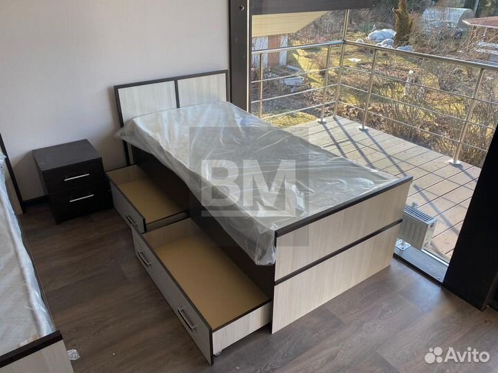 Кровать новая с 2 ящиками